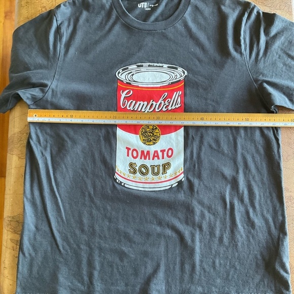 Uniqlo Black Tee with Campbell's Soup Can Design - Picture 5 of 7